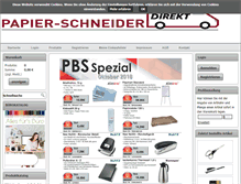 Tablet Screenshot of papier-schneider.com
